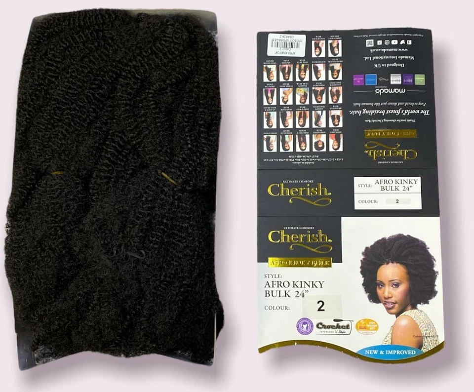 Cherish Afro Kinky Bulk Afro Twist Hair Extensions 24